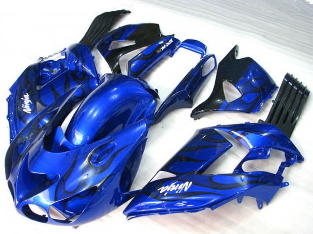 Flamme Bleue 06-11 Kawasaki ZX14R Carénage Flamme Bleue 06-11 Kawasaki ZX14R Carénage