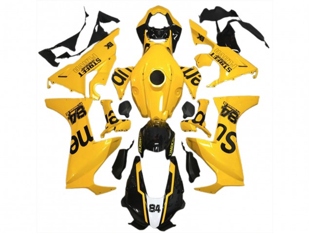 Flava De La Rue Jaune 17-23 Honda CBR1000RR Carénage Flava De La Rue Jaune 17-23 Honda CBR1000RR Carénage