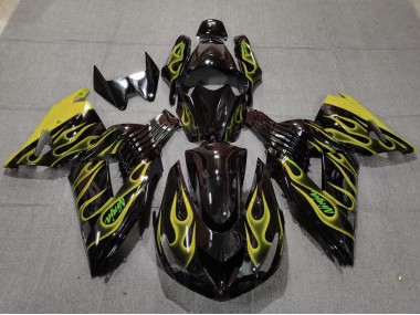Giallo Fiamma 06-11 Kawasaki ZX14R Carénage
