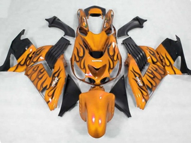 Giallo Nero Fiamma 06-11 Kawasaki ZX14R Carénage