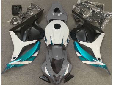 Gris Brillant Blanc & Bleu Clair 09-12 Honda CBR600RR Carénage
