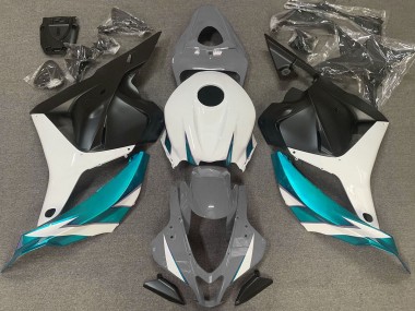 Gris Brillant Blanc & Bleu Clair 09-12 Honda CBR600RR Carénage