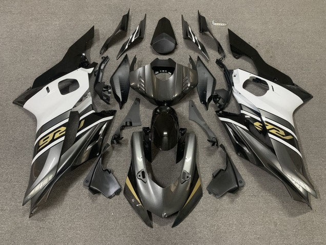 Gris Gunmetal & Or 17-21 Yamaha R6 Carénage Gris Gunmetal & Or 17-21 Yamaha R6 Carénage