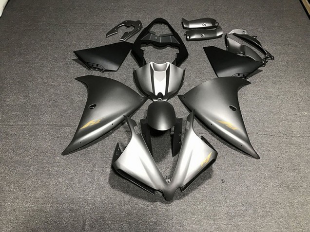 Gris Mat 12-14 Yamaha R1 Carénage Gris Mat 12-14 Yamaha R1 Carénage
