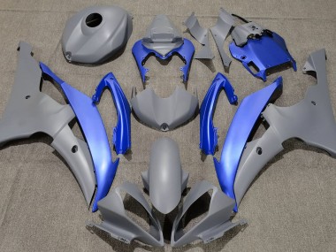 Gris Mat & Bleu 08-16 Yamaha R6 Carénage