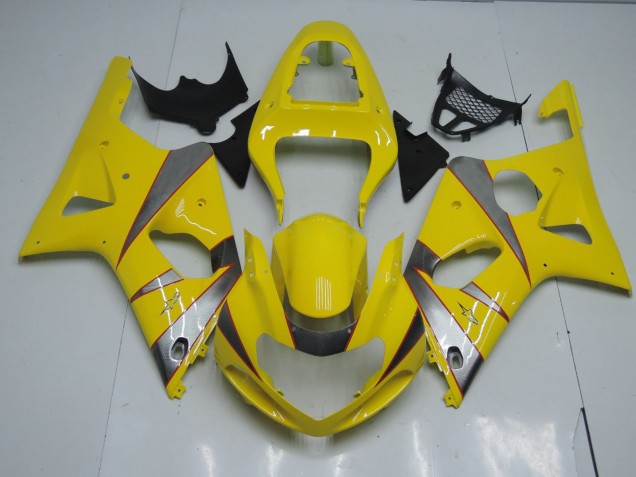Jaune & Argent 00-02 Suzuki GSXR 1000 Carénage Jaune & Argent 00-02 Suzuki GSXR 1000 Carénage