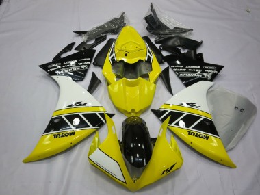 Jaune & Blanc 12-14 Yamaha R1 Carénage