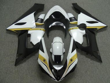 Jaune Blanc & Noir 05-06 Kawasaki ZX6R Carénage