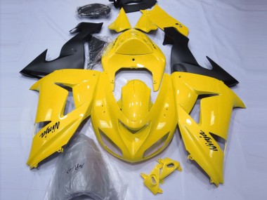 Jaune Brillant 06-07 Kawasaki ZX10R Carénage