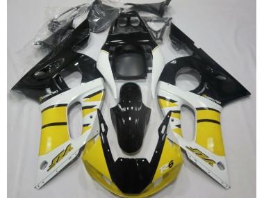 Jaune Brillant & Noir 98-02 Yamaha R6 Carénage