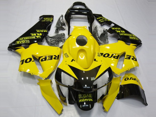 Jaune Brillant Repsol 03-04 Honda CBR600RR Carénage Jaune Brillant Repsol 03-04 Honda CBR600RR Carénage