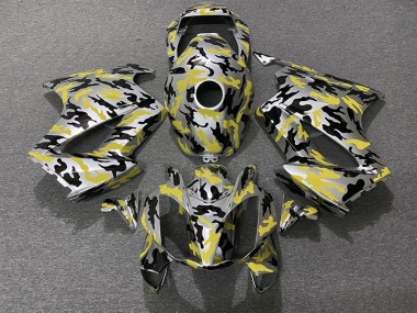 Jaune Camouflage 02-12 Honda VFR800 Carénage
