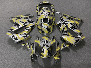 Jaune Camouflage 02-12 Honda VFR800 Carénage
