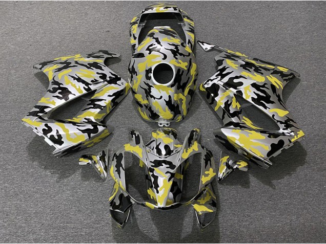 Jaune Camouflage 02-12 Honda VFR800 Carénage Jaune Camouflage 02-12 Honda VFR800 Carénage