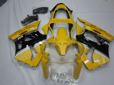 Jaune Elf 00-02 Kawasaki ZX6R Carénage
