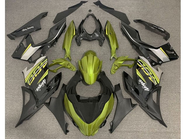 Jaune Liquide & Gris 18-23 Kawasaki Ninja 400 Carénage Jaune Liquide & Gris 18-23 Kawasaki Ninja 400 Carénage