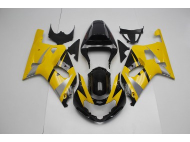 Jaune & Noir 01-03 Suzuki GSXR 600-750 Carénage