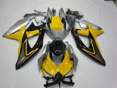 Jaune Noir 08-10 Suzuki GSXR 600-750 Carénage