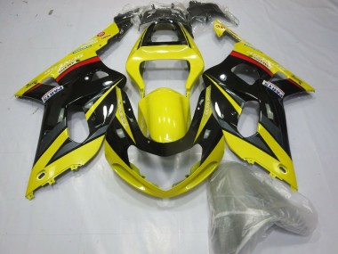 Jaune Noir & Gris 01-03 Suzuki GSXR 600-750 Carénage