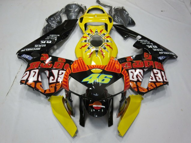Jaune Rossi 05-06 Honda CBR600RR Carénage Jaune Rossi 05-06 Honda CBR600RR Carénage