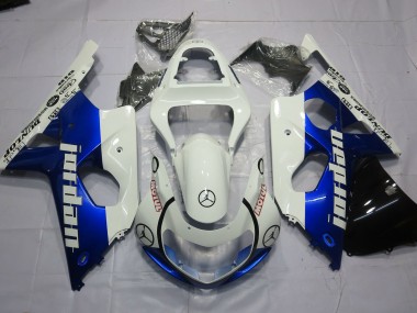 Jordan Blu E Bianco 00-02 Suzuki GSXR 1000 Carénage