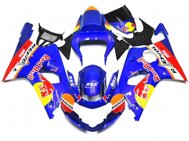 Kit De Style Red Bull Personnalisé OEM 00-02 Suzuki GSXR 1000 Carénage Kit De Style Red Bull Personnalisé OEM 00-02 Suzuki GSXR 1000 Carénage