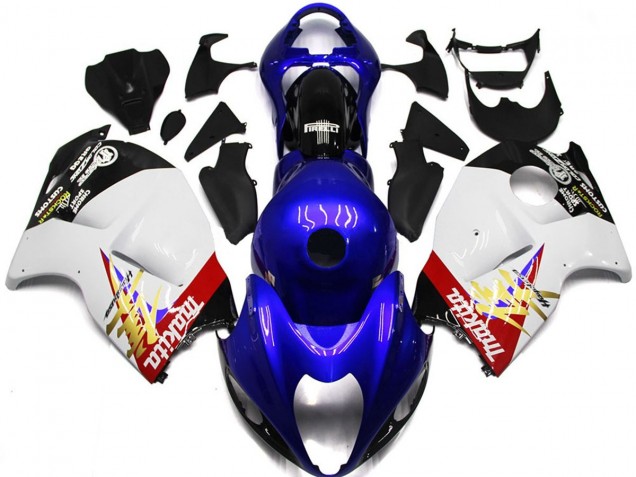 Logo Personnalisé Bleu & Blanc 97-07 Suzuki GSXR 1300 Carénage Logo Personnalisé Bleu & Blanc 97-07 Suzuki GSXR 1300 Carénage