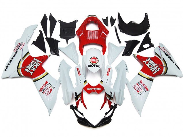 Lucky Strike Avec Cercle D'Or 11-24 Suzuki GSXR 600-750 Carénage Lucky Strike Avec Cercle D'Or 11-24 Suzuki GSXR 600-750 Carénage