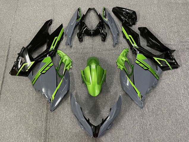 Nardo Gris & Vert 18-23 Kawasaki Ninja 400 Carénage Nardo Gris & Vert 18-23 Kawasaki Ninja 400 Carénage