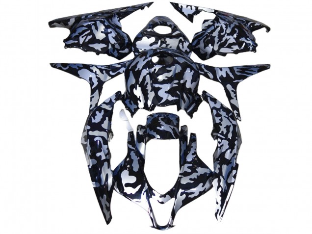 Neige Argentée Camo 09-12 Honda CBR600RR Carénage Neige Argentée Camo 09-12 Honda CBR600RR Carénage