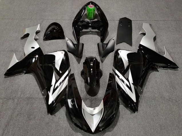 Noir & Argent 06-07 Kawasaki ZX10R Carénage