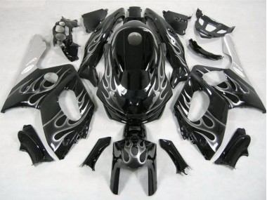 Noir & Argent Flamme 98-07 Yamaha YZF600 Carénage