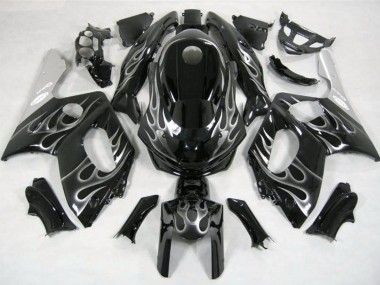 Noir & Argent Flamme 98-07 Yamaha YZF600 Carénage