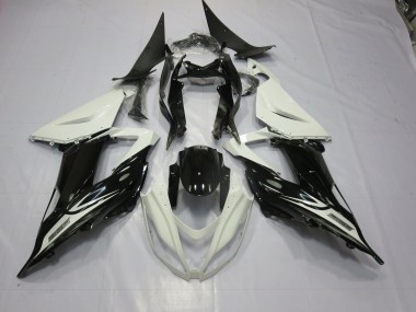 Noir & Blanc 13-18 Kawasaki ZX6R Carénage