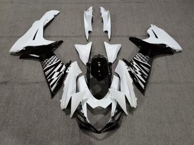 Noir Blanc & Argent 11-24 Suzuki GSXR 600-750 Carénage
