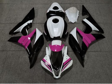 Noir Blanc & Rose 07-08 Honda CBR600RR Carénage