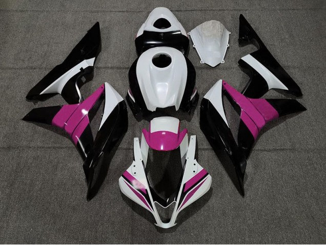Noir Blanc & Rose 07-08 Honda CBR600RR Carénage Noir Blanc & Rose 07-08 Honda CBR600RR Carénage