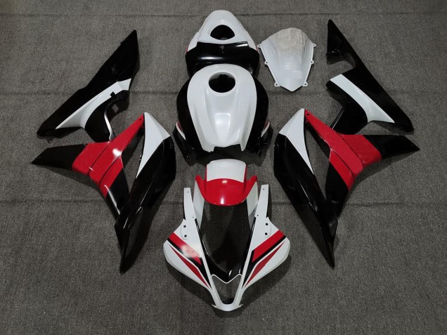 Noir Blanc & Rouge 07-08 Honda CBR600RR Carénage Noir Blanc & Rouge 07-08 Honda CBR600RR Carénage