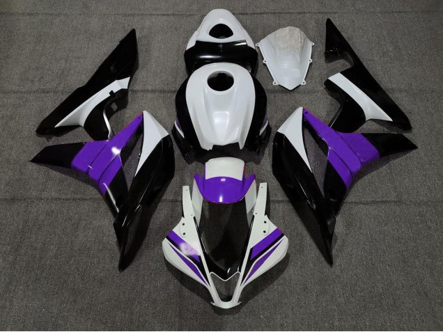 Noir Blanc & Violet 07-08 Honda CBR600RR Carénage Noir Blanc & Violet 07-08 Honda CBR600RR Carénage
