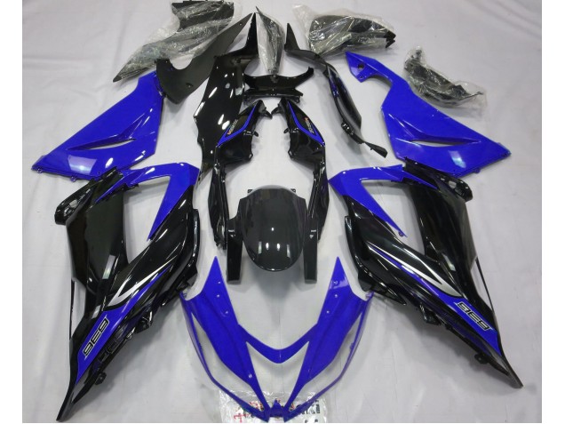 Noir & Bleu 13-18 Kawasaki ZX6R Carénage Noir & Bleu 13-18 Kawasaki ZX6R Carénage
