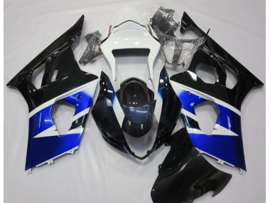 Noir Bleu & Blanc 03-04 Suzuki GSXR 1000 Carénage