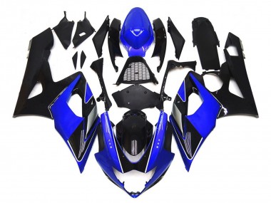 Noir & Bleu Brillant Avec Argent 05-06 Suzuki GSXR 1000 Carénage