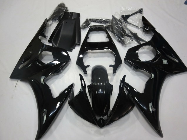 Noir Brillant 05 Yamaha R6 Carénage Noir Brillant 05 Yamaha R6 Carénage