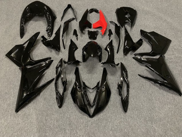 Noir Brillant 13-16 Triumph Daytona 675 Carénage Noir Brillant 13-16 Triumph Daytona 675 Carénage