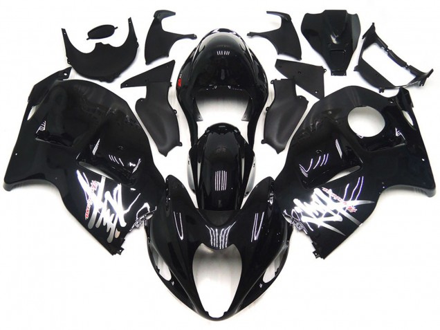 Noir Brillant Avec Décalcomanies Argentées 97-07 Suzuki GSXR 1300 Carénage Noir Brillant Avec Décalcomanies Argentées 97-07 Suzuki GSXR 1300 Carénage