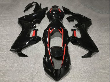 Noir Brillant Avec Doublure Rouge 17-23 Honda CBR1000RR Carénage
