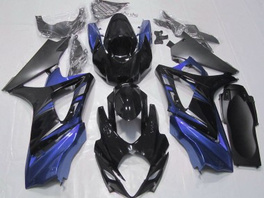 Noir Brillant & Bleu 07-08 Suzuki GSXR 1000 Carénage