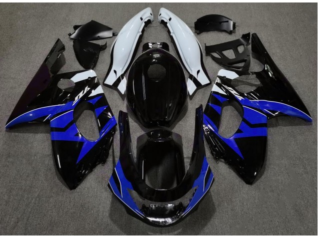 Noir Brillant Bleu & Blanc 98-07 Yamaha YZF600 Carénage Noir Brillant Bleu & Blanc 98-07 Yamaha YZF600 Carénage