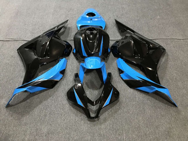Noir Brillant & Bleu Ciel 09-12 Honda CBR600RR Carénage Noir Brillant & Bleu Ciel 09-12 Honda CBR600RR Carénage