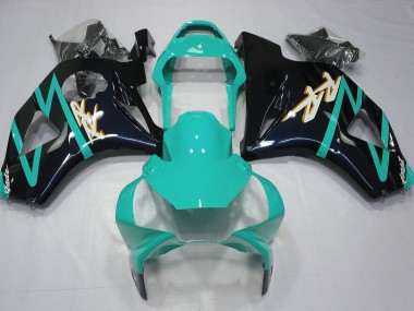 Noir Brillant & Cyan 02-03 Honda CBR954RR Carénage